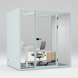 Cabina Telefónica Acústica Móvil para Oficina, Sala de Oficina Removible con Muebles - Product Image 3