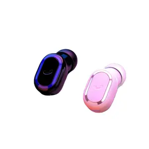 Earphone 5.0 gigi biru nirkabel telinga tunggal Earplug Standby King In mobil bisnis earbud headphone produsen