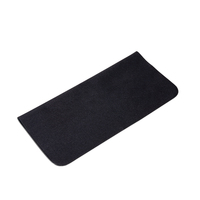 Étui à lunettes personnalisé avec logo, noir, blanc, gris, pochette, chiffon de nettoyage, boîte à lunettes