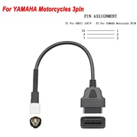Adaptateur de prise de détecteur de moto OBD2 EFI à trois broches dédié Yamaha