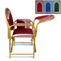 Chaise pliante en métal empilable pour mosquée, hôtel, salon, sièges de prière musulmans – Vente en gros