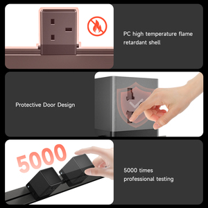 Office Desk Power Rail Track System <b>Socket</b> Outlet, Electrical Power Track <b>Socket</b> - Product Image 4