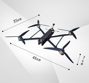 Drone FPV professionnel de 7 pouces avec télécommande, portée de 10 km, plus de 40 minutes de temps de vol, fonctionnement facile, adapté aux débutants - Product Image 5