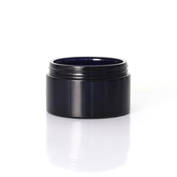 Soins de la peau personnalisables couvercles de bocaux en verre violet foncé noir UV nouvelles tailles de modèle 10g 15g 30g 50g 100g 150g 200g pour crème pour le visage