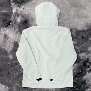 26-27 Jaket Fleece Model Pull-over Ringan Tahan Angin Bernapas Gaya Sepak Bola Brasil Santos Berkualitas Tinggi - Product Image 3
