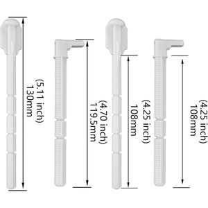 Toilet Push Rod Set Flush Rod Actuator <b>Replacement</b> Compatible with Geberit 241.874.00.1 Wall Hung Cistern Flush <b>Handle</b> - Product Image 4