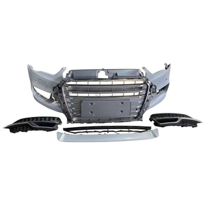 Kit carrosserie automobile S3 de haute qualité pour <span class=keywords><strong>A3</strong></span> 2014 2015 <span class=keywords><strong>2016</strong></span>, nouveau pare-chocs avant avec calandre et clips, fabriqué en matériau PP ABS - Product Image 1