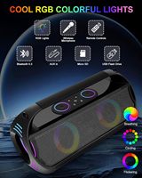Baffle bluetooth Avec Micro Sans Fil Altavoz De Karaoke Big Speakers Outdoor Dj Party Karaoke Speaker avec 2 Mic et bluetooth