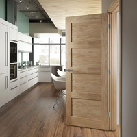 Portes intérieures en bois massif de style Shaker, modernes et personnalisées, avec isolation acoustique, pré-montées et finition placage apprêté, pour villas chinoises.