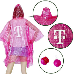 Impermeables Desechables Portátiles <span class=keywords><strong>de</strong></span> Emergencia, Ponchos <span class=keywords><strong>de</strong></span> <span class=keywords><strong>Lluvia</strong></span> con Capucha y Estuche Redondo Adherible - Product Image 2