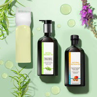 Botol Pewarna Rambut Plastik Warna Gradasi, Aplikator Minyak Rambut Umum Grosir, Botol Sampo Tekan untuk Penggunaan di Rumah