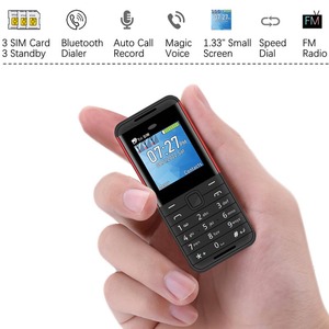 Teléfono <span class=keywords><strong>Móvil</strong></span> Mini BM5310 con Pantalla de 1.3 Pulgadas, 3 Tarjetas SIM, 2G GSM, Marcador, Botones Pequeños, Teléfono de Bolsillo, Dispositivo de Respaldo - Product Image 2
