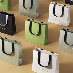 Custom Wholesale Luxury Paper Gift Shopping <b>Bags</b> With Handle & Logo Print Ideal for Gifting & Retail Packaging - Product Image 1