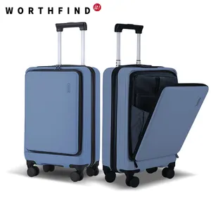 Worthfind kabin bagaj seyahat çantası üretim Mala De Bordo kabin bagaj Pc valiz bagaj dizüstü bilgisayar cebi ile