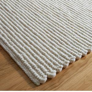 Alfombra de Lana de Color Sólido Minimalista, Mezcla de Tonos Neutros, Absorbente de Sonido, Antideslizante, Cubierta de Piso Moderna y Elegante - Product Image 3