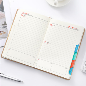 Myway 2026 A5 PU Da Cổ Điển Tạp Chí Máy Tính Xách Tay Hàng Tuần Hàng Tháng Hàng Năm Kế Hoạch Máy Tính Xách Tay Cho Sinh Viên Kinh Doanh - Product Image 4