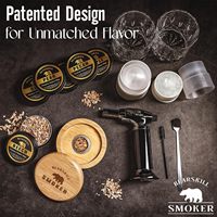 Kit de fumage pour whisky, ensemble d'outils de bar, copeaux de bois naturels, 2 verres, moules à glace, pour cocktails Old Fashioned, cadeau pour hommes TX