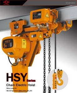 Hsy giải phóng mặt bằng thấp giai đoạn nâng cần cẩu xây dựng ròng rọc điện Palăng xích - Product Image 2