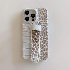 Étui de téléphone de luxe à texture <span class=keywords><strong>crocodile</strong></span> avec dragonne pour <span class=keywords><strong>iPhone</strong></span> 17 16 15 14 13 12 Pro Max, housse de protection élégante en cuir Pu - Product Image 5