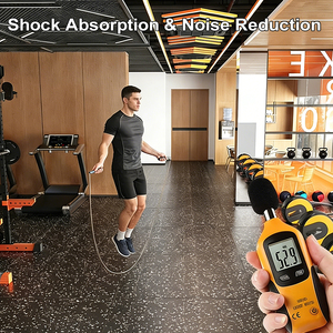 Tappetini in Gomma Antiscivolo e Antiurto ONEMAX MMA per <span class=keywords><strong>Palestra</strong></span>, <span class=keywords><strong>Rivestimento</strong></span> Durevole per Pavimenti di Aree di Sollevamento Pesi - Product Image 3