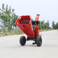 TUV Rheinland CE approuvé domestique 15HP Loncin/Ducar moteur à essence déchiqueteuse lames broyeur bois Chippe Machine bois déchiqueteuse