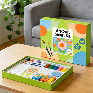 Boîte de jeu de papier lumineux avec dessin pour enfants de 5 à 7 ans, cadeau pour enfants - Product Image 1