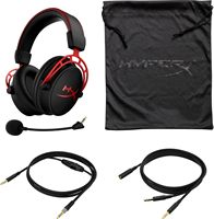 HyperX Cloud Alpha - Gaming Headset dua ruang driver legendaris kenyamanan bingkai aluminium mikrofon yang dapat dilepas