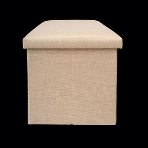 Modern <b>Stool</b> Living Room Furniture <b>Storage</b> Box Fabric Stainless Steel Bamboo Highest Quality Sample Available <b>Stools</b> Counter - Product Image 1