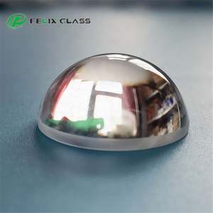 Lentille en verre optique FELIX, lentille en forme de boule de rubis, lentille en forme de demi-boule de saphir - Product Image 1