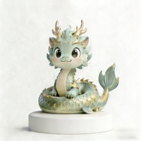 Figura de Dragón Bebé Personalizada BZY, Estatua de Animal Mítico Hecha a Mano en Resina, Decoración para el Hogar, Regalo, Venta al Por Mayor B2B, OEM, ODM