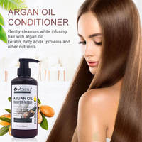 Mokeru Crème revitalisante nourrissante à l'huile d'argan marocaine biologique pour cheveux bouclés 500ml Sans silicone Sans cruauté animale