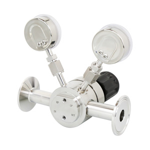 Válvula Reductora de Presión de Acero Inoxidable de 1/4 Pulgada, Válvula Reguladora de Una Etapa para Laboratorio de Gas VCR - Product Image 1