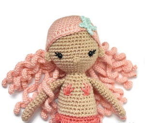 Juguete <span class=keywords><strong>de</strong></span> Peluche Personalizable <span class=keywords><strong>de</strong></span> la Sirenita <span class=keywords><strong>Ariel</strong></span>, <span class=keywords><strong>Muñeca</strong></span> Princesa con Cola Larga Naranja, Juguete Tejido a Mano para Niños - Product Image 1