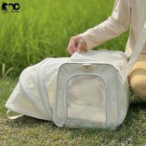 Sac à dos de transport pour animaux de compagnie, grand format, souple, extensible, pour voyages d'une nuit, échantillon gratuit - Product Image 4