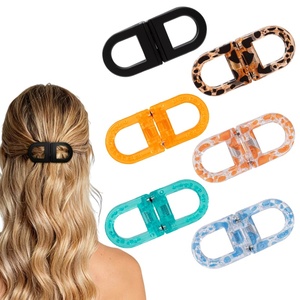 Pince à cheveux magnétique personnalisable avec logo – Fixation forte, accessoires neutres pour tous les jours, coiffures faciles, antidérapante - Product Image 1