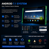 Pantalla Táctil Industrial LCD TFT Android RK3399 de 7 Pulgadas, Resolución 1024x600, 2GB DDR4, 8GB-64GB EMMC, UART, RS232, RS485, WiFi