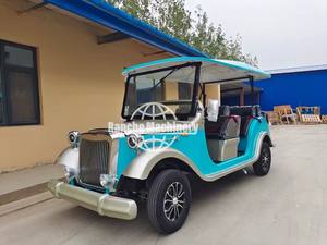 Voiture électrique bleue, voiture de tourisme électrique, voiture électrique rétro classique, voiture classique électrique homologuée pour la route, transport spécial - Product Image 5