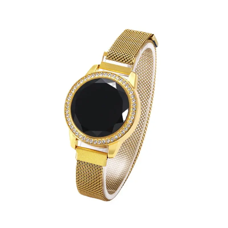 New Korean version net red diamond touch led magnet watch women leisure lazy student electronic watch