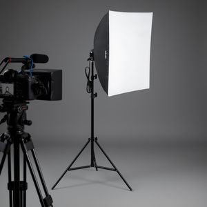 Kit d'éclairage Softbox 24 x 24 pouces, lumière vidéo LED 30W 5500K, support réglable, éclairage de studio professionnel - Product Image 2
