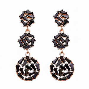 ต่างหูกลมกลมเหลี่ยมเหลี่ยมขายส่งเครื่องประดับเงินแท้925 Handcrafted - Product Image 2