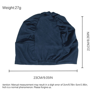 <span class=keywords><strong>Bonnet</strong></span> <span class=keywords><strong>de</strong></span> <span class=keywords><strong>nuit</strong></span> et <span class=keywords><strong>de</strong></span> douche à capuche pour <span class=keywords><strong>femme</strong></span>, en <span class=keywords><strong>coton</strong></span> mat, très élastique, couleur unie, été printemps - Product Image 4