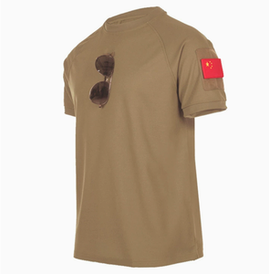 Camiseta táctica deportiva de manga corta para hombre, color verde oliva, para deportes al aire libre DF 155, camiseta táctica de verano. - Product Image 3