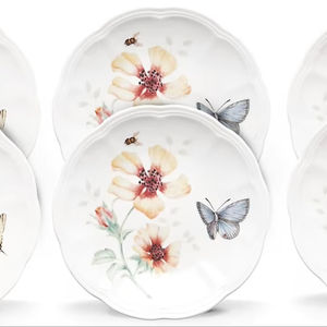 Borboleta Prado 6 peças Tidbit Placa Set - Product Image 1