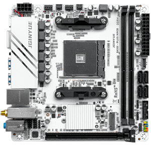 JGINYUE B450I PLUS ARGB scheda madre PC <span class=keywords><strong>DDR4</strong></span> ITX scheda madre supporta 1000 AM4/2000/3000/4000/5000 serie CPU - Product Image 1
