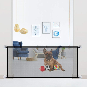 Cancelletto di Sicurezza Retrattile in Rete Metallica per Scale e Porte, Protezione per Bambini e Animali Domestici, Sicurezza Interna - Product Image 6