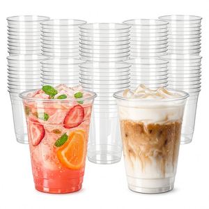 Gobelet en plastique universel de 14 oz, gobelet pour boissons froides pour fêtes de plage en famille, gobelet à café jetable personnalisable en PET épaissi - Product Image 1
