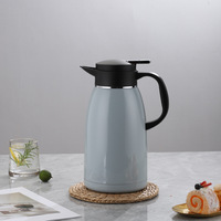Carafe à café thermique de qualité commerciale 2,2 L en acier inoxydable 304, pot à eau chaude isolé pour buffet de petit-déjeuner d'hôtel, vente en gros