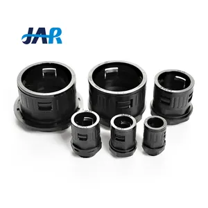 JAR electrical cable conduit fitting UL 94V-2 fire resistant ROHS G(PF) straight nylon flexible conduit connector
