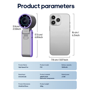พัดลมมือถือลดราคาสุดฮอต 3600mAh ชาร์จซ้ำได้ พัดลมมินิแบบพกพา พร้อมฟังก์ชั่นประคบเย็น ใช้พลังงานจากแบตเตอรี่ เหมาะสำหรับการเดินทางกลางแจ้ง - Product Image 6