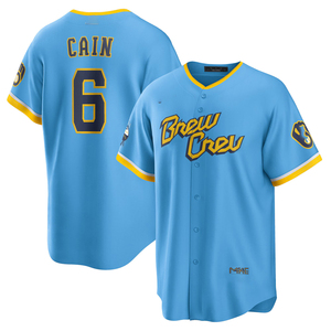 Jersey Baseball Custom Milwaukee City Connect 2025 Pria Wanita, Kaos Bordir Jahit, Seragam Remaja, Pakaian Olahraga, Logo - Product Image 3
